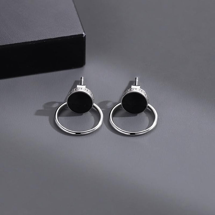 Modern Style Black Hoops | Salty