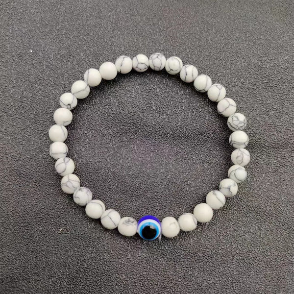 Protective Evil Eye Natural Stone Band
