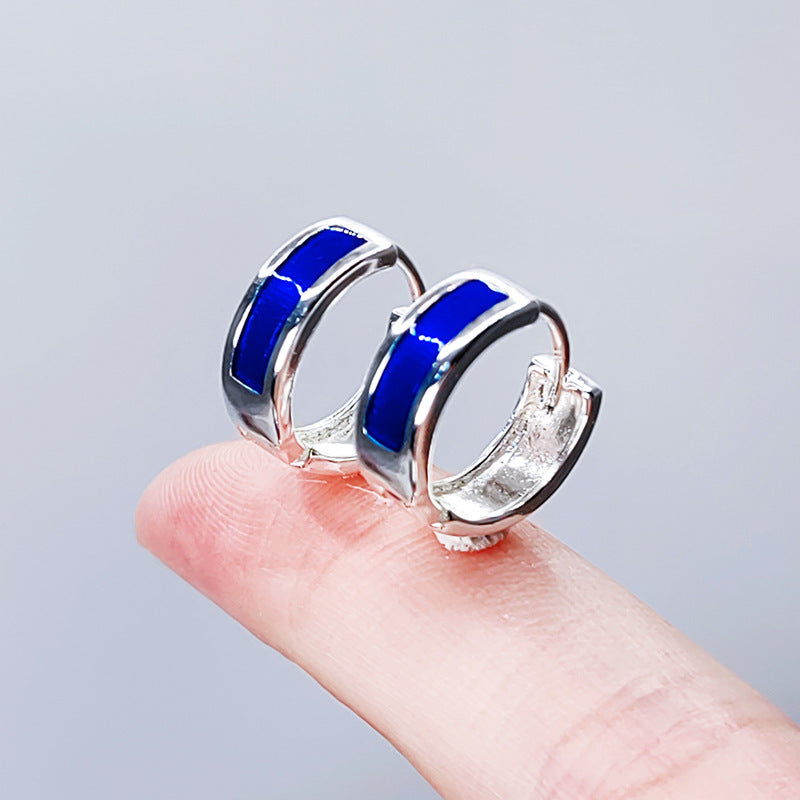 Contemporary Blue Hoop