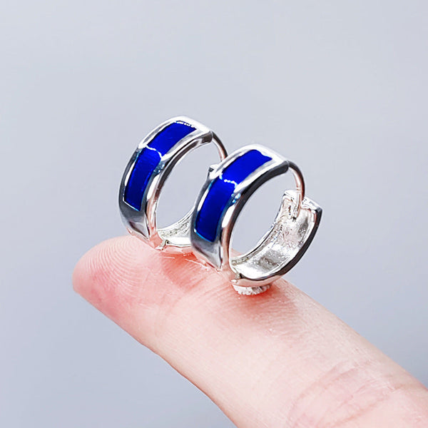 Contemporary Blue Hoop