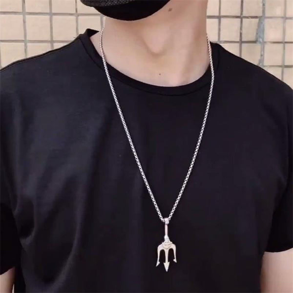 Shivatrishul Silver  Pendant