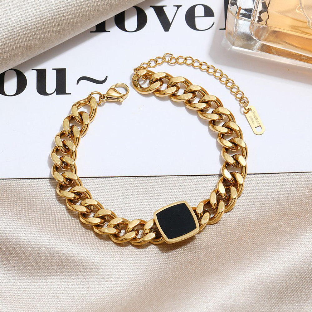 Classic Golden Black Bracelet | Salty