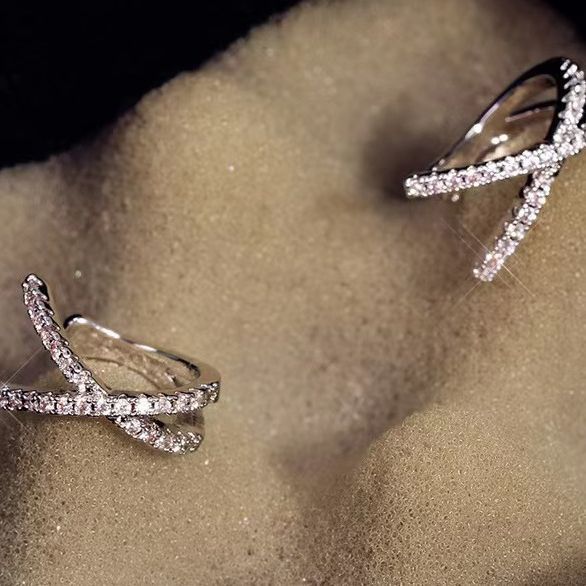 Silver Cross Open Hoops