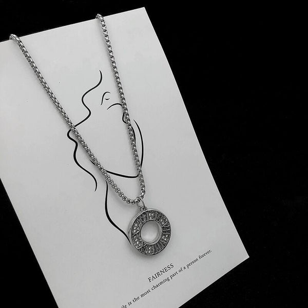 Diamond Time Circle Pendant