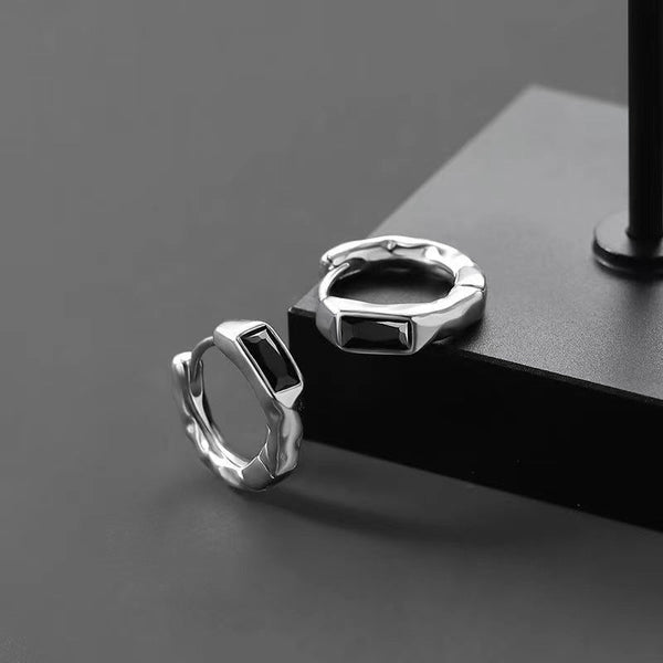 Monoliths Silver Earrings