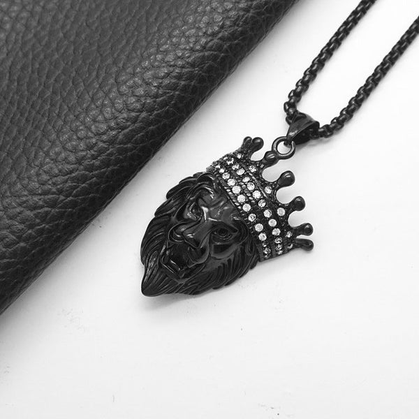 Leo Black King Pendant