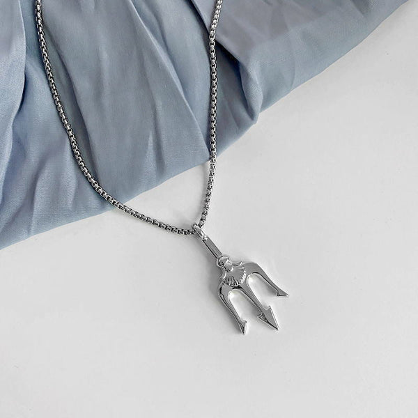 Shivatrishul Silver  Pendant