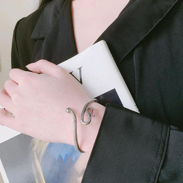 Parseltongue Silver Cuff