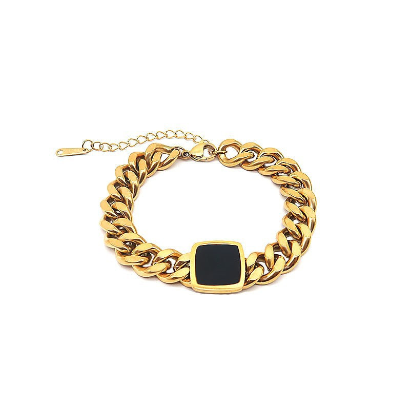 Classic Golden Black Bracelet | Salty