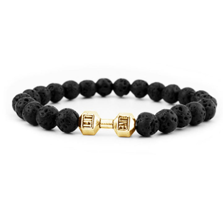 Strength Beaded Stone Band - Gold | Salty