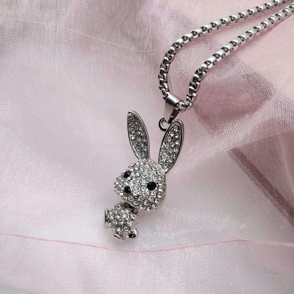 Diamond Rabbit Pendant