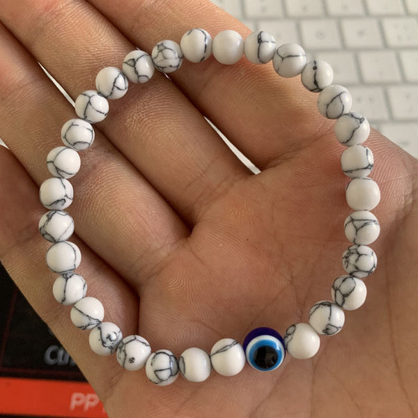 Protective Evil Eye Natural Stone Band