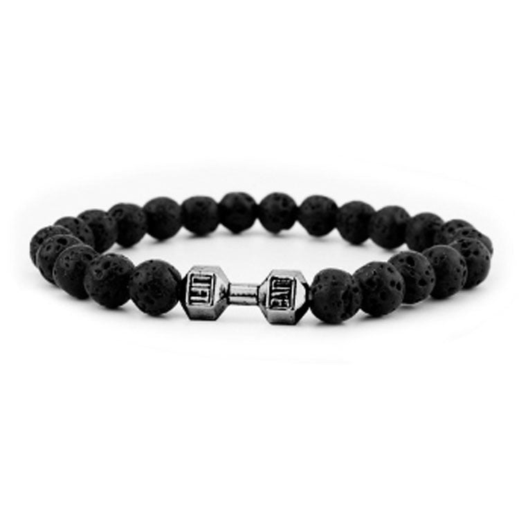 Strength Beaded Stone Band - Black | Salty