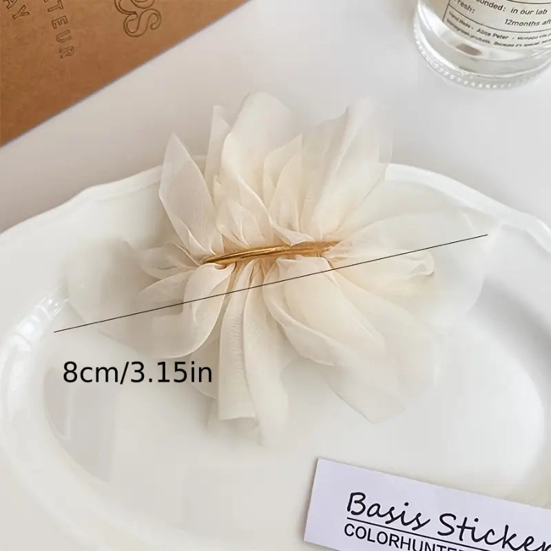 Bride Ruffle Hair Pin