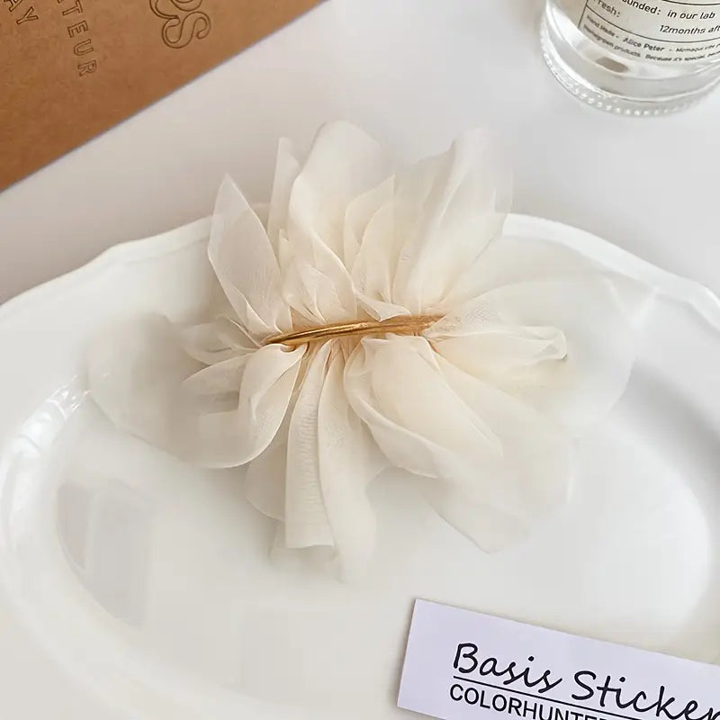 Bride Ruffle Hair Pin