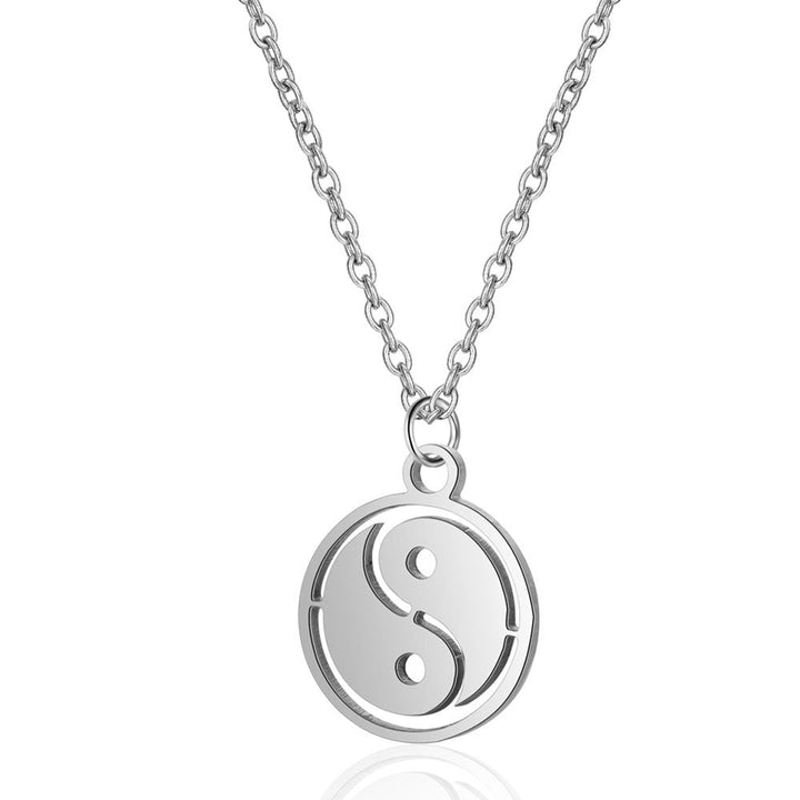 Yin-yang necklace - Silver