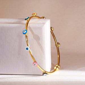 Traditional Multi colour Evil Eye Bangle - Salty Accessories