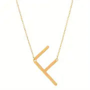 Chic Alphabet Golden Necklace - Salty Accessories