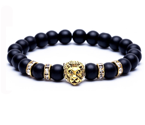 Lion Golden Beaded Band