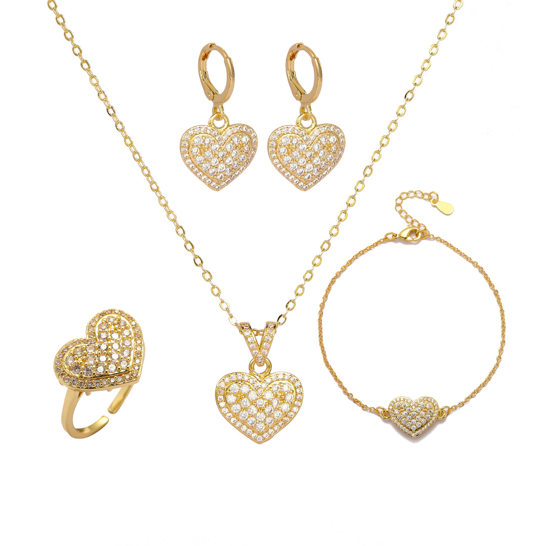 Loving Touch Heart Jewellery Set