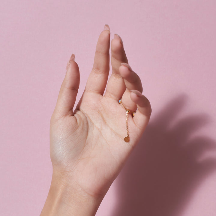 Pink Amethyst Self-Love Chain Ring Salty