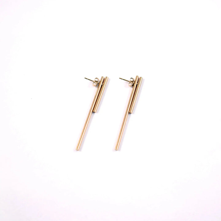 2-in-1 Creative Double Line Earrings - Salty Accessories