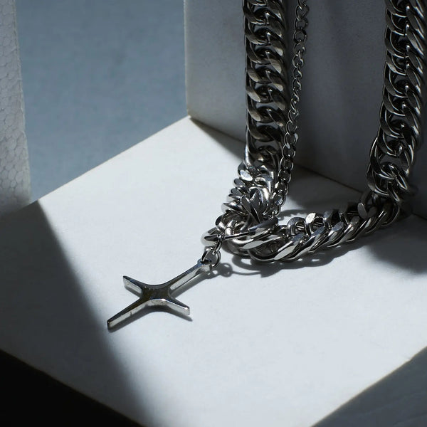 2 in 1 Starstruck Silver Necklace and Earring