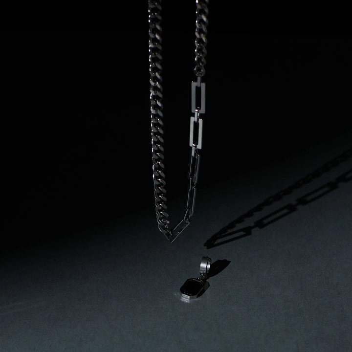 2 in 1 Stellar Shungite Silver Chain and Earring - Salty Accessories