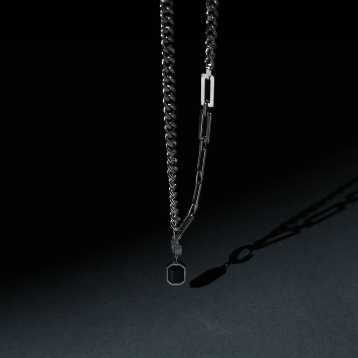 2 in 1 Stellar Shungite Silver Chain and Earring - Salty Accessories