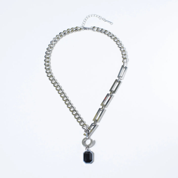 2 in 1 Stellar Shungite Silver Chain and Earring - Salty Accessories