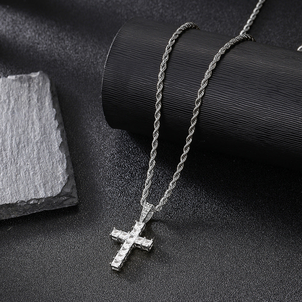 James The Great Cross Chain - Silver | Salty