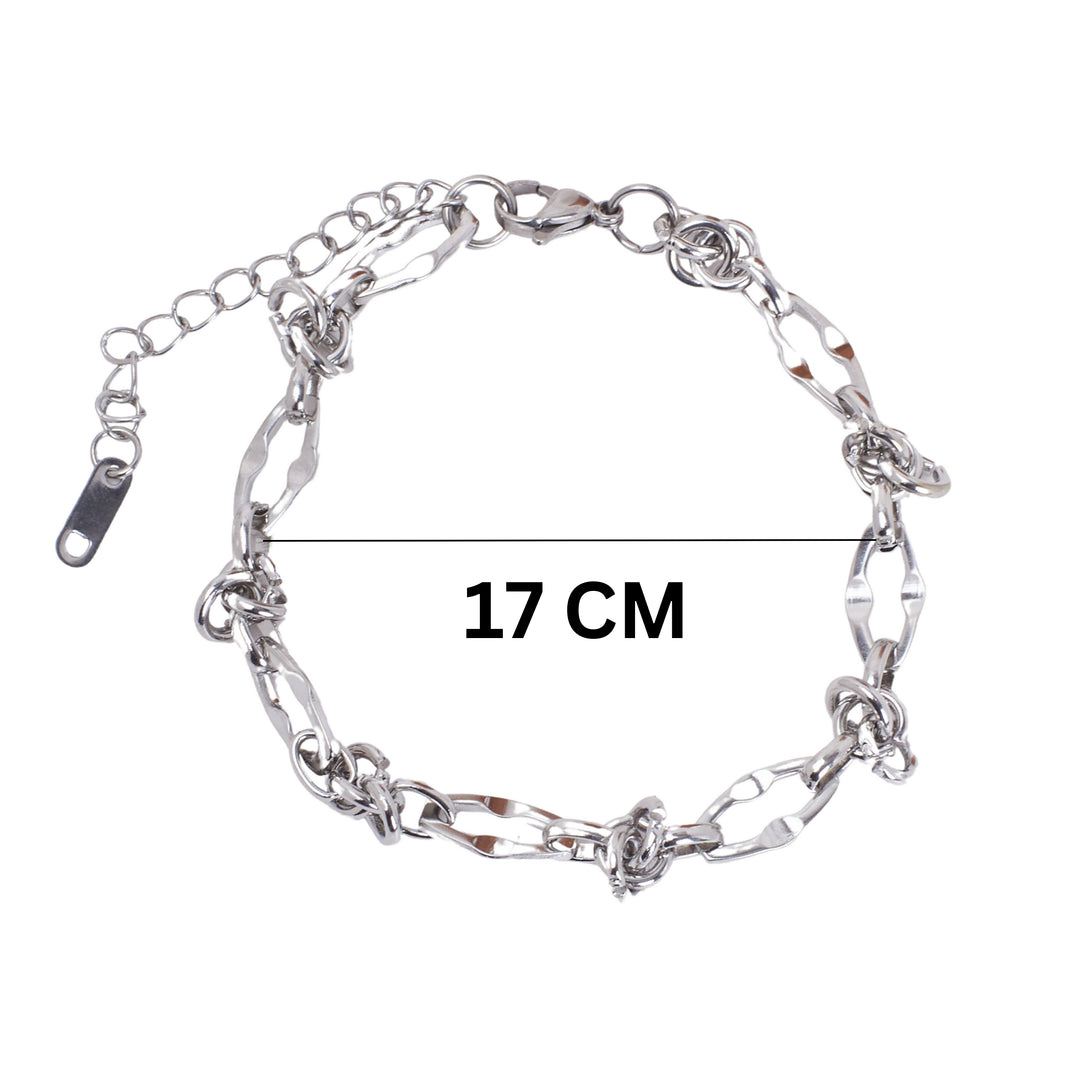 Twist of Fate Silver Bracelet - Salty Accessories