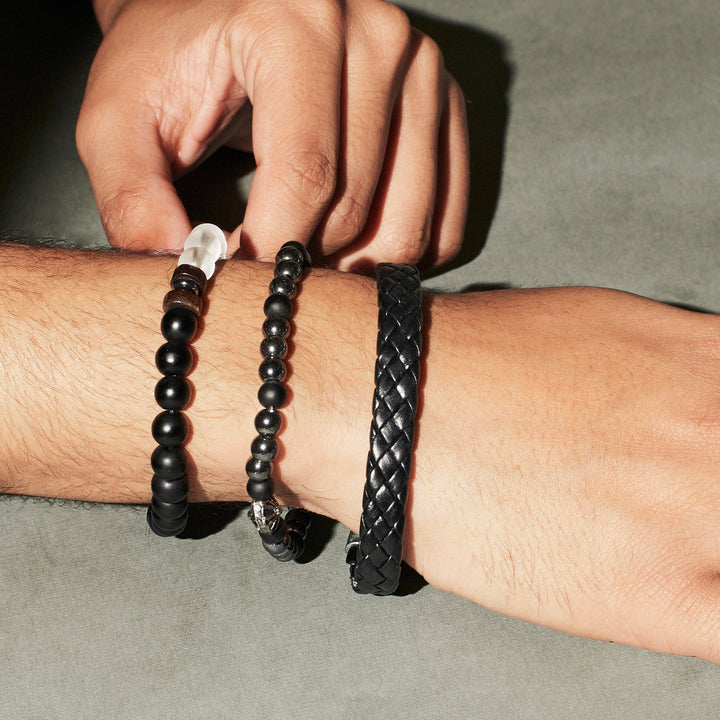 Set of 3 Malocchio Beaded Bracelets - Salty Accessories