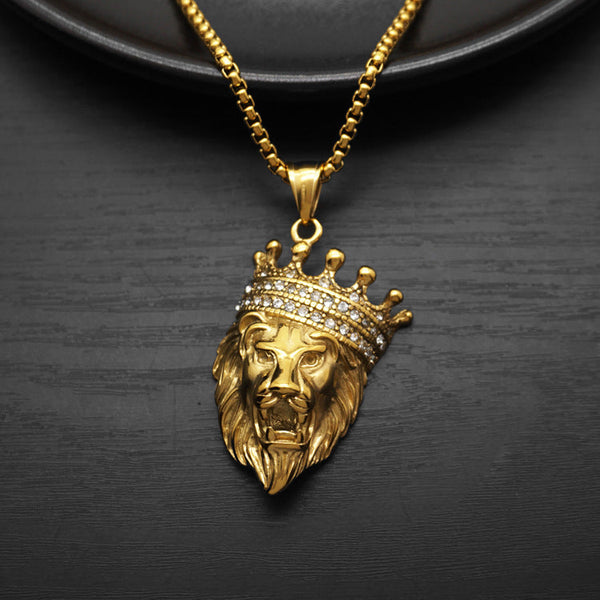 Leo Gold King Pendant