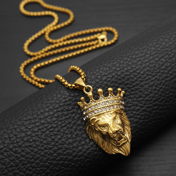 Leo Gold King Pendant