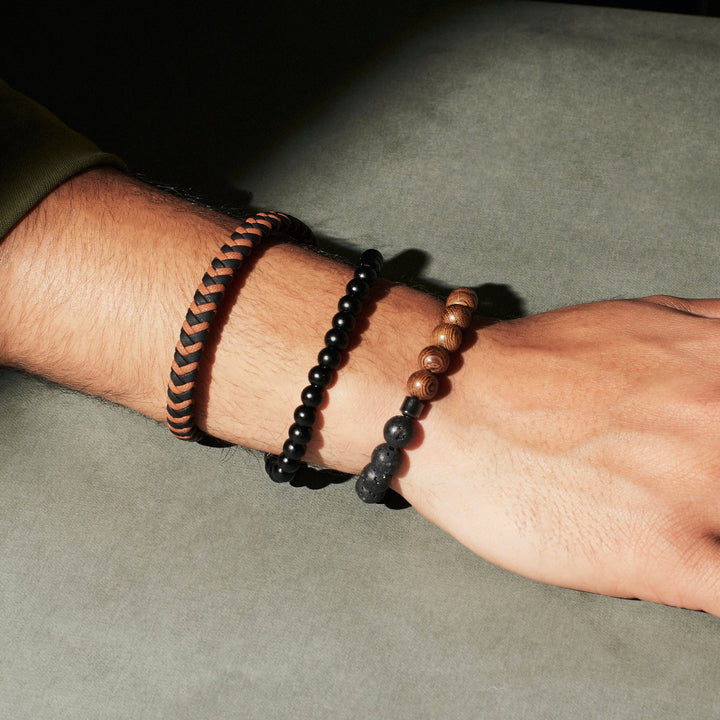 Set of 3 Jacinth Protective Beaded Bracelets - Salty Accessories