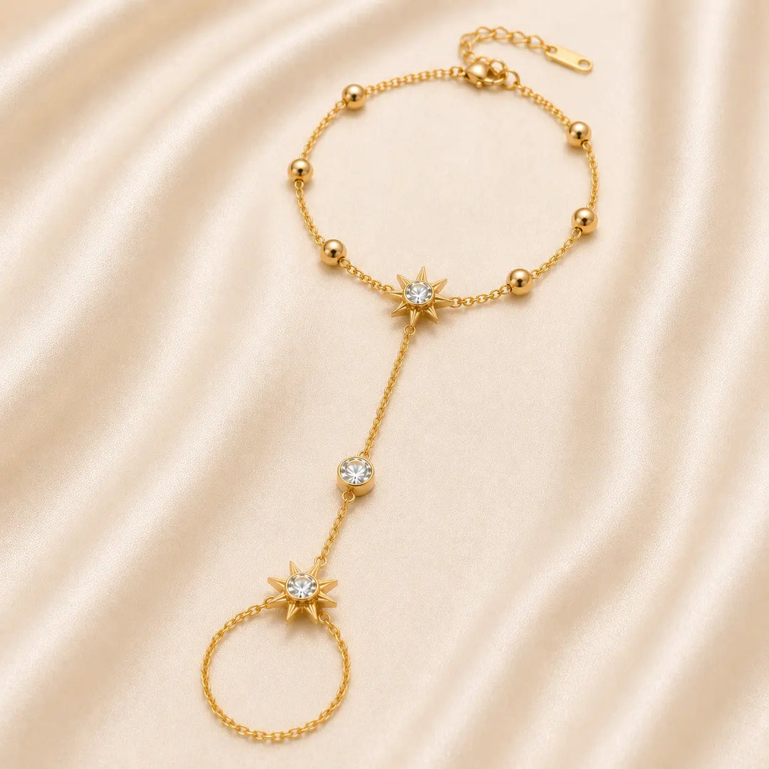 2in1 Celestial Star Ring Bracelet | Salty