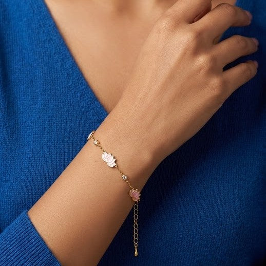 Blush Lotus Glow Bracelet