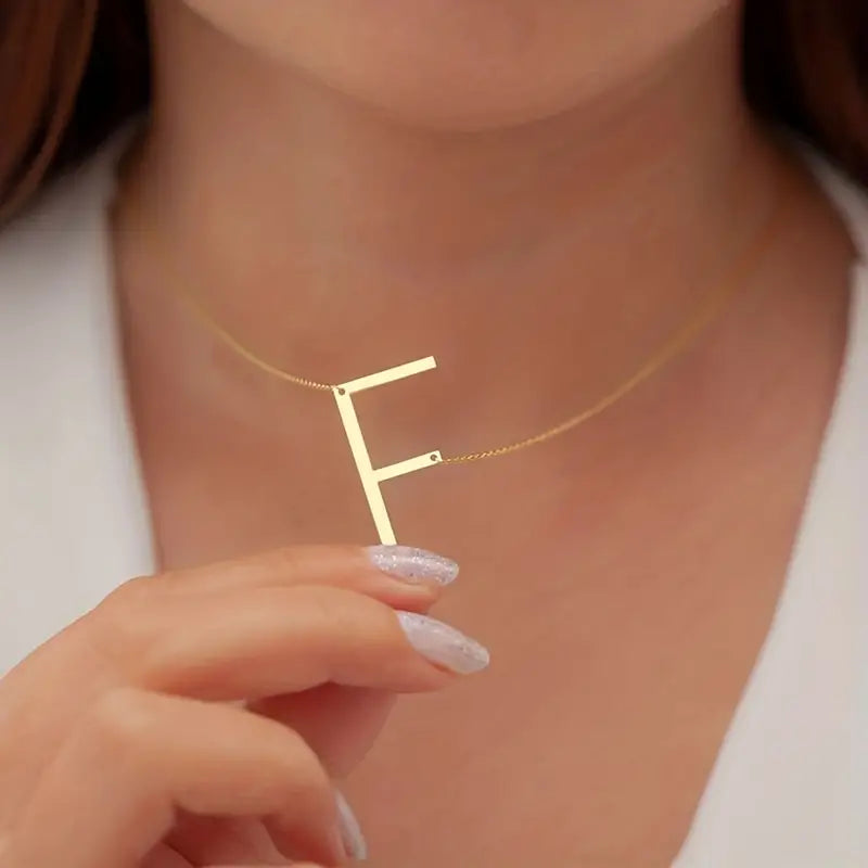 Chic Alphabet Golden Necklace - Salty Accessories