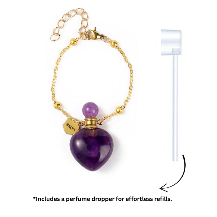 Lolite Quartz Perfume Bottle Charm
