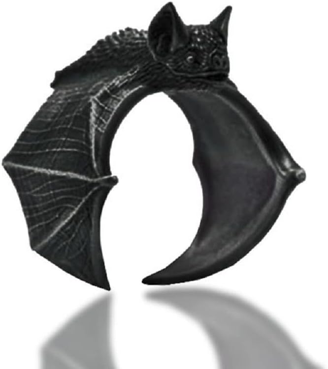 Spooky Bat Black Ring