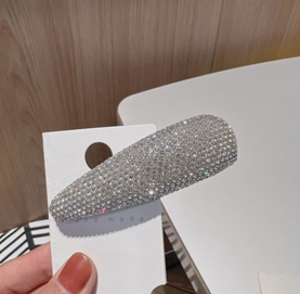 Silver Crystal Shine Hair Clip