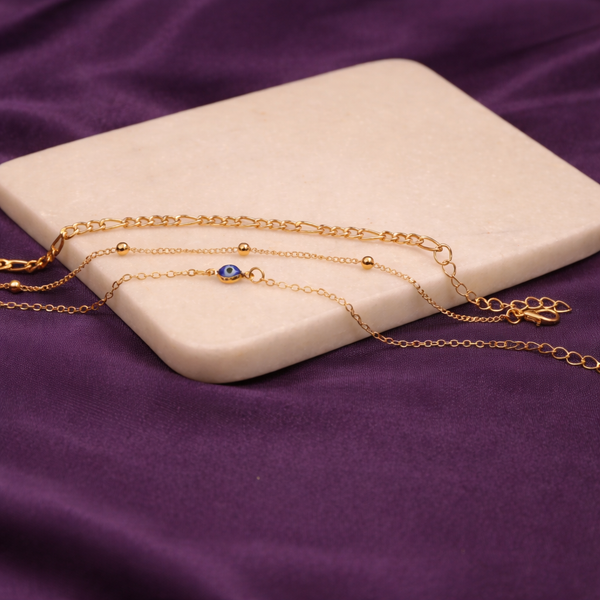 3-Piece Evil Eye Minimalist Bracelet