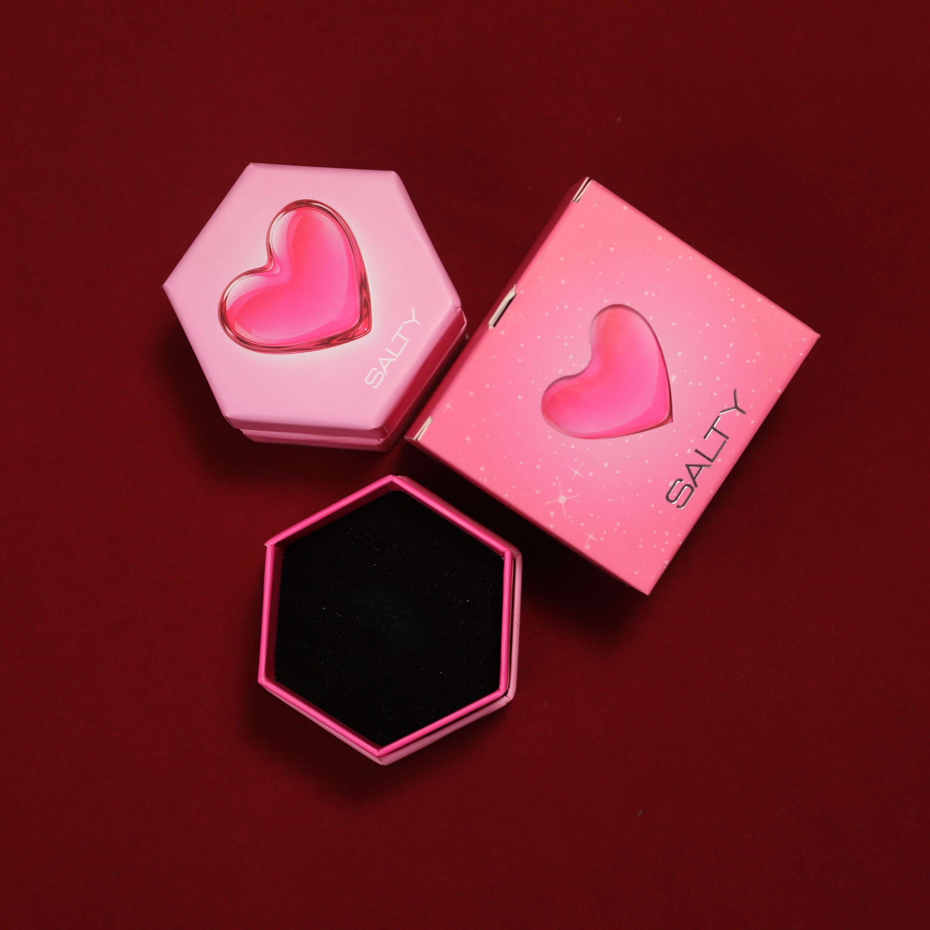 Hexagon Box Monocarton - Pink
