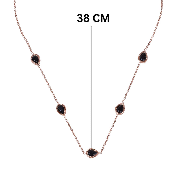 Serenity Black Stone Necklace - Salty Accessories