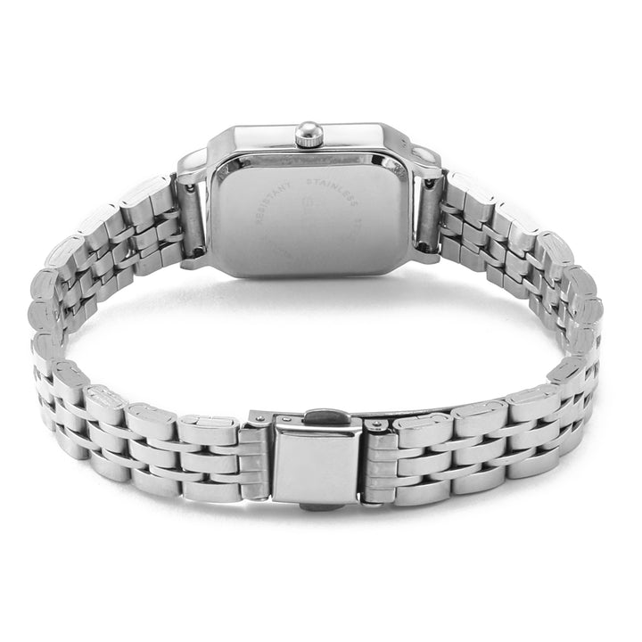 White Dial Silver Quartz Watch for Women