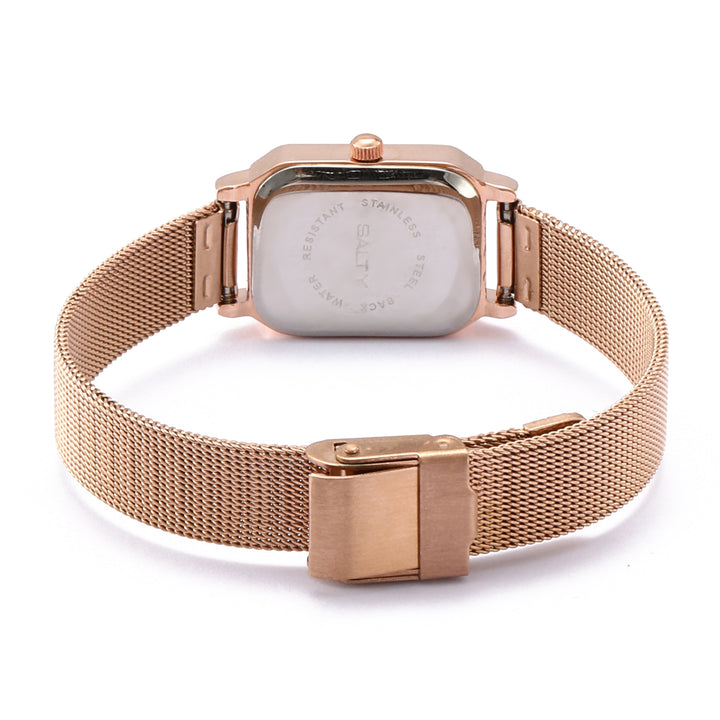 White Dial Royale Rose Gold Analog Watch