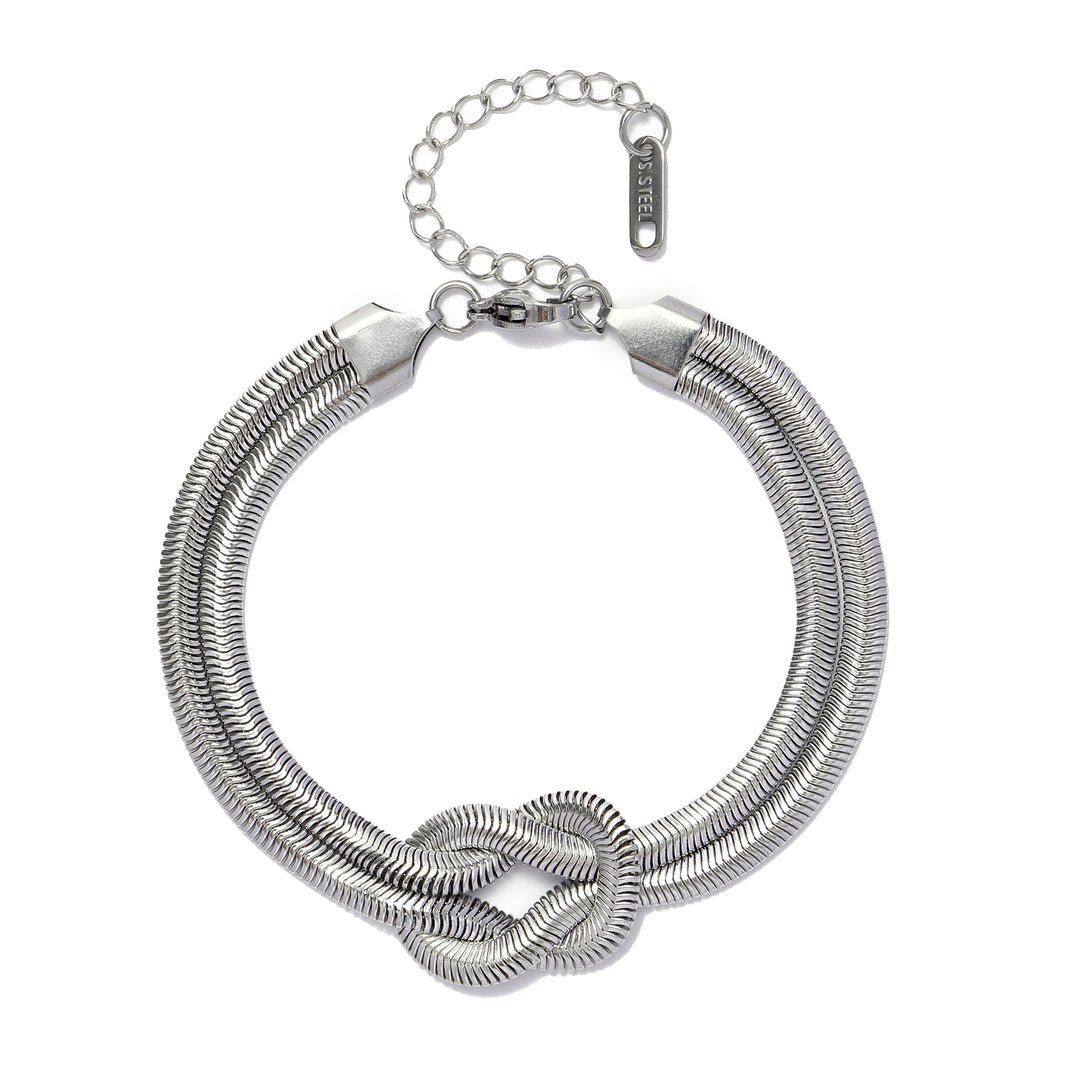 Knotty Affair Silver Bracelet
