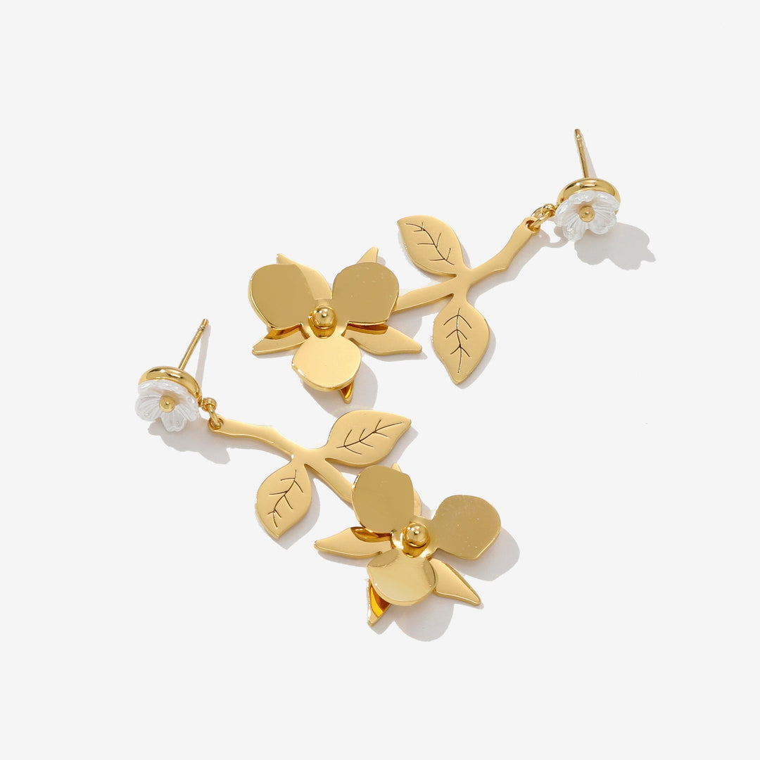 Aurelia Orchid Drops Earrings | Salty