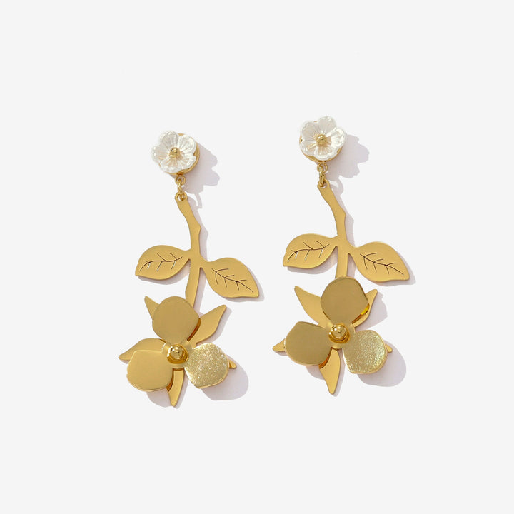 Aurelia Orchid Drops Earrings | Salty
